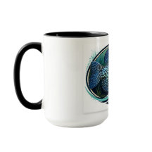 Taza de dos tonos, 15 oz