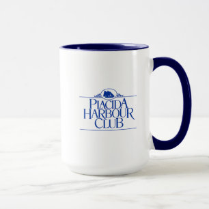 Taza de dos tonos con la manija coloreada
