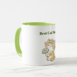 Taza de dos tonos con ramo de rosas de jardinero d
