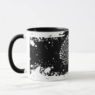 Taza de dos tonos con salpicaduras del Árbol de la