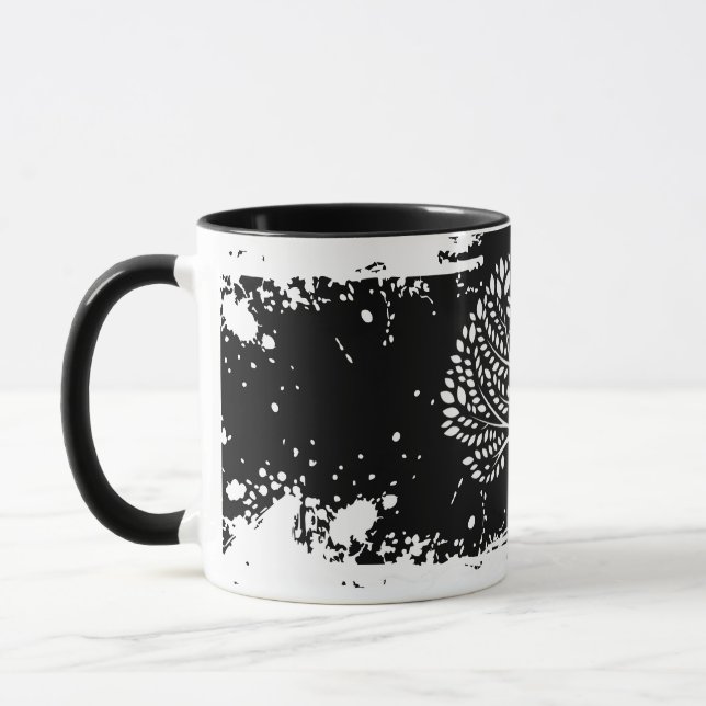 Taza de dos tonos con salpicaduras del Árbol de la (Izquierda)