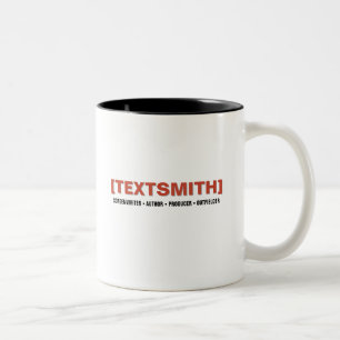 Taza de dos tonos - logotipo [TEXTSMITH]