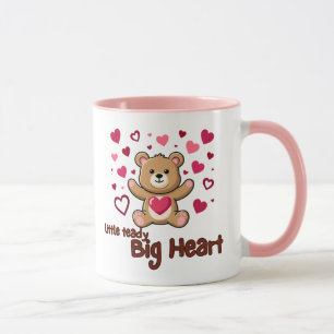 Taza de dos tonos "Osito Teddy Corazón Grande"