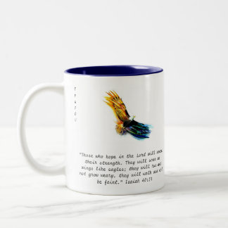 Taza de Eagle del 40:31 de FFAPOV Isaías (derecha)