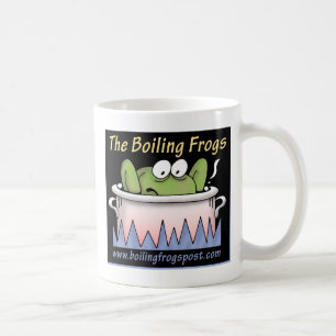 Taza de ebullición del © del poste de las ranas