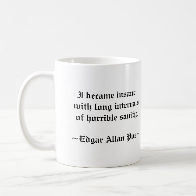 Taza de Edgar Allan Poe (Izquierda)