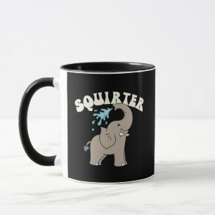 Taza de elefante juguetón que lanza agua