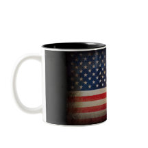 Taza de encargo |Coffee de la bandera americana,