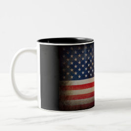 Taza de encargo |Coffee de la bandera americana,