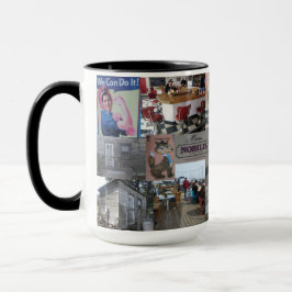 taza de encargo combinada de la foto del café 15oz