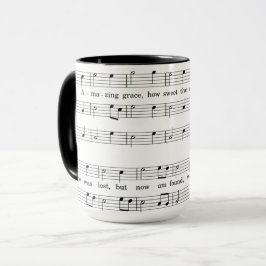 taza de encargo combinada de la música del café