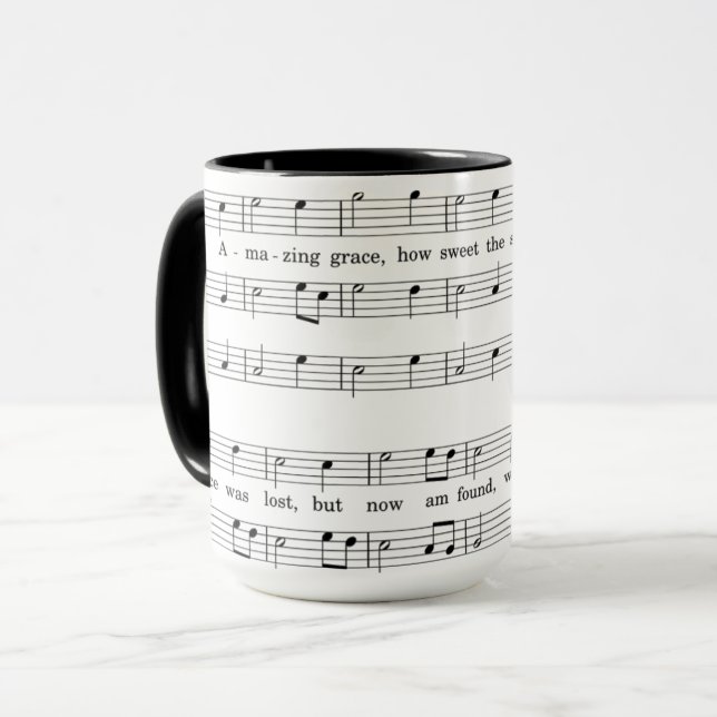 taza de encargo combinada de la música del café (Anverso izquierdo)