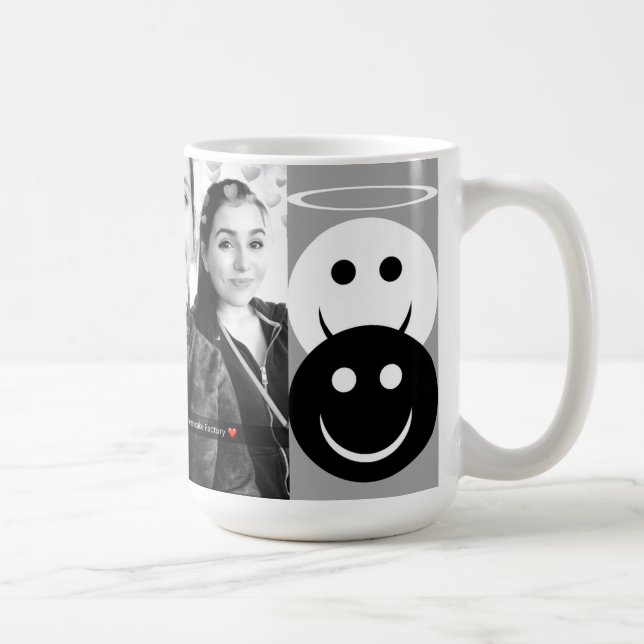 taza de encargo combinada de las hermanas del café (Derecha)