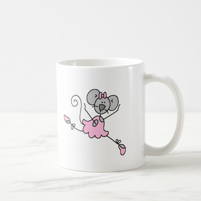 Taza de encargo de la bailarina del ratón (Derecha)