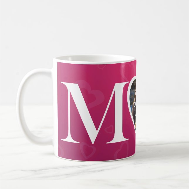 Taza de encargo de la foto de la MAMÁ del corazón (Izquierda)