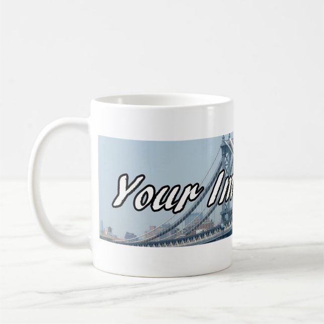 Taza de encargo de la foto del panorama (Izquierda)
