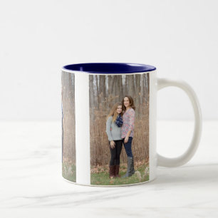 Taza de encargo de la foto - persoanlize 3 fotos