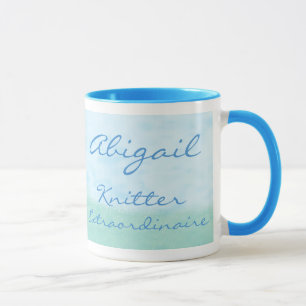 Taza de encargo de las ovejas para el calcetero