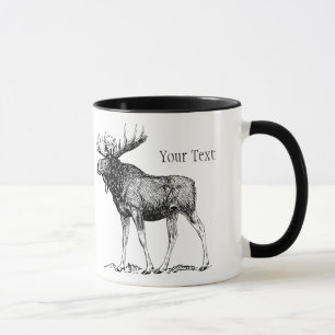 Taza de encargo de los alces