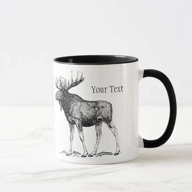 Taza de encargo de los alces (Derecha)