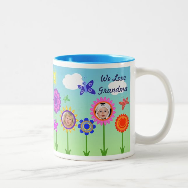 Taza de encargo del día de madre de la abuela/de (Derecha)