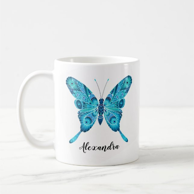 Taza de encargo del nombre 11oz del ilustracion (Izquierda)