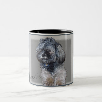 Taza de encargo del retrato del mascota