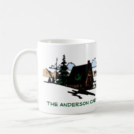 Taza de encargo del texto de maderas de la casa