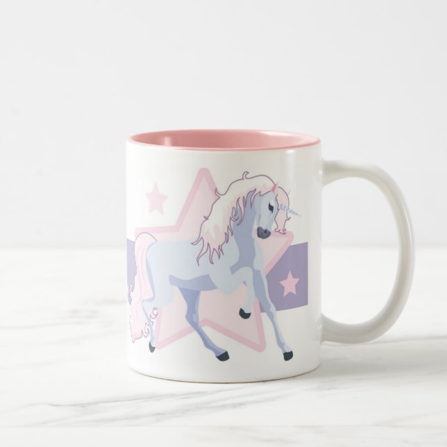 Taza de encargo del unicornio con su nombre (Derecha)