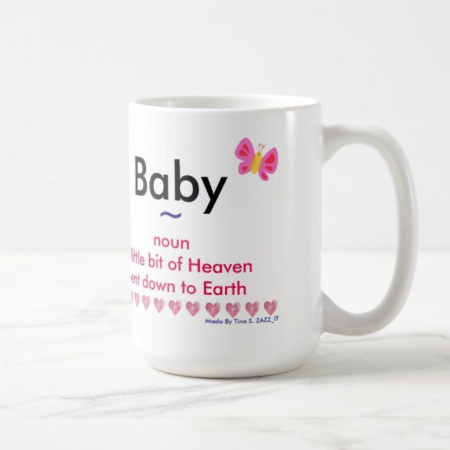 Taza de encargo para los nuevos padres taza blanca (Derecha)