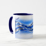Taza de energía Aqualume Flow - Onda de plata azul<br><div class="desc">Cabalgata el flujo con Aqualume,  una fusión elegante de ondas de azul eléctrico y plata metálica que capturan el movimiento,  la energía y el estilo moderno. Este diseño abstracto se siente fluido,  futurista y fresco—perfecto para cualquiera que ame la estética limpia con un borde audaz.</div>