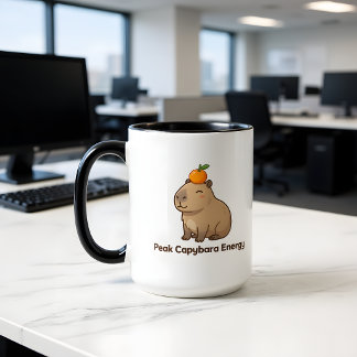 Taza de energía de capybara pico – capybara lindo