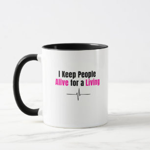 Taza de enfermera divertida