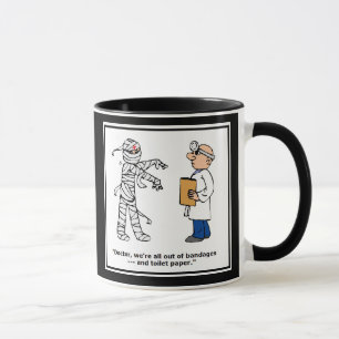 Taza de enfermera divertida o taza de médico - cóm