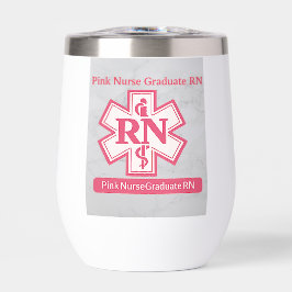 Taza de enfermera graduada RN rosa personalizada |