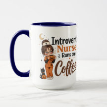 Taza de enfermera introvertida de la Marina divert