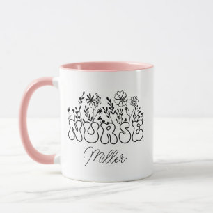 Taza de enfermera personalizada, café de enfermera