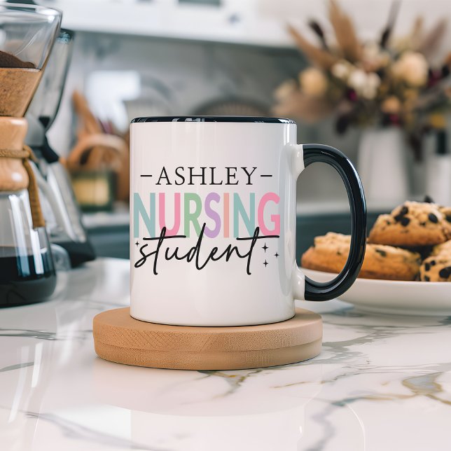 Taza de enfermera personalizada, regalo para estud (nurse mug, school nursing student mug, personalized nurse mug, nursing school gift for women,)