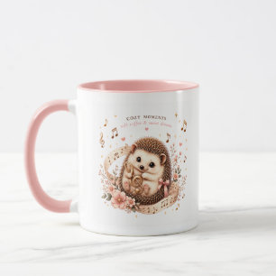 Taza de erizo musical adorable