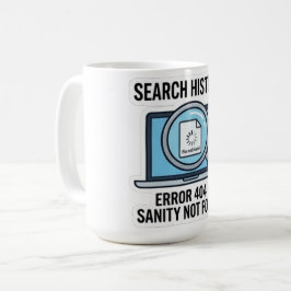 Taza de Error 404 - Taza de café divertida de TI