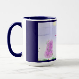 Taza de escape de paisaje de fantasía
