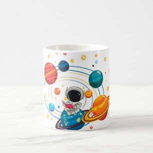 Taza de espacio linda Taza de café del planeta K