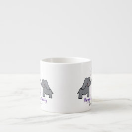 Taza De Espresso 14th ivory wedding anniversary cute elephant