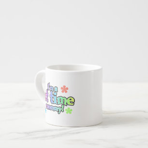 Taza De Espresso 1.ᵉʳ Regalo de texto mami arcoiris