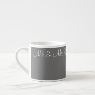 Taza De Espresso 3 Mugs estilo - Mr. & Mr. Dickinson 21.07.20xx