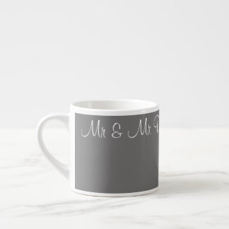 Taza De Espresso 3 Mugs estilo - Mr. & Mr. Dickinson 21.07.20xx