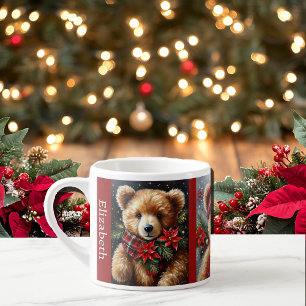 Taza De Espresso 3 Osos de Teddy para compartir el nombre de un Fie