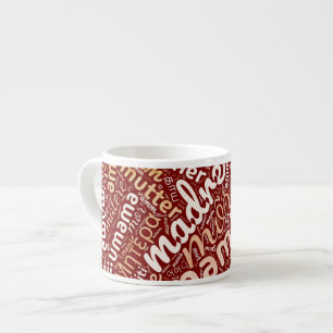 Taza De Espresso 60 palabras para 'madre' en diferentes idiomas