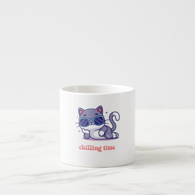 Taza De Espresso A mug for coffee Chilling time (Frente)