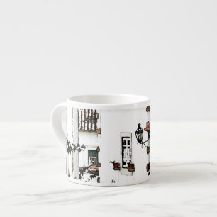 Taza De Espresso Abajo de la calle en Obidos Portugal